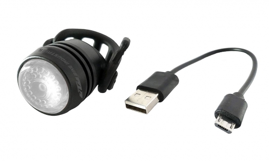 Фонарь передний KTM Head Light Quick LED Alloy USB, black